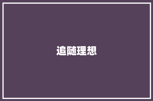 追随理想