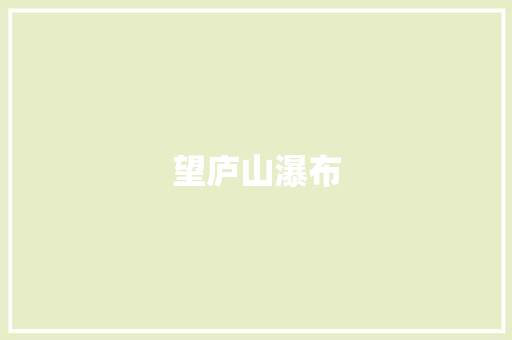 望庐山瀑布 报告写作