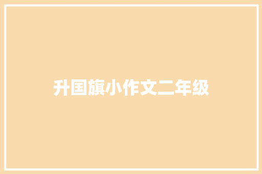 升国旗小作文二年级 词汇积累