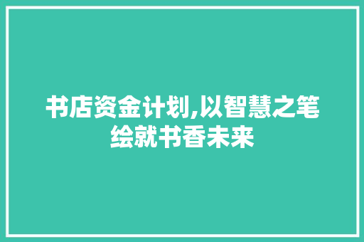 书店资金计划,以智慧之笔绘就书香未来