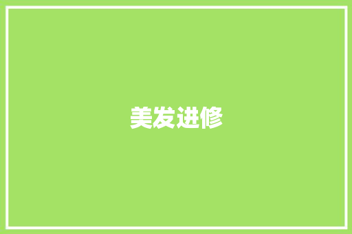 美发进修